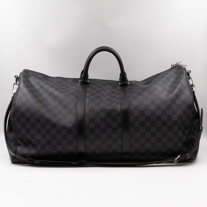 Keepall 55 Bandouliere Damier Graphite