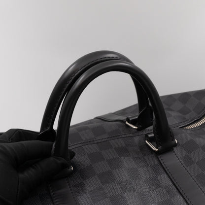 Keepall 55 Bandouliere Damier Graphite