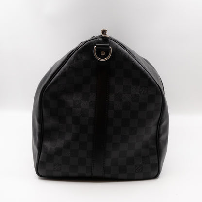 Keepall 55 Bandouliere Damier Graphite