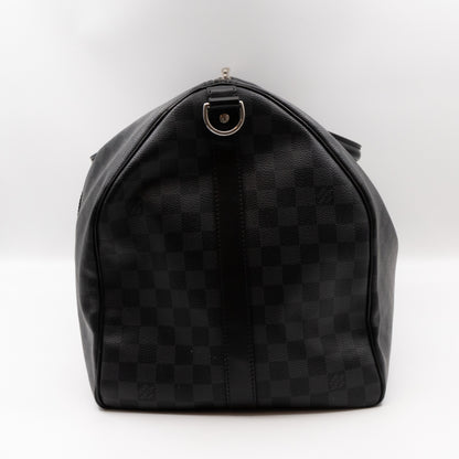 Keepall 55 Bandouliere Damier Graphite