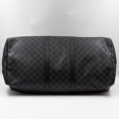 Keepall 55 Bandouliere Damier Graphite