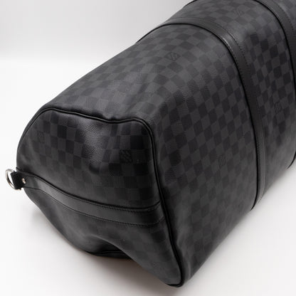 Keepall 55 Bandouliere Damier Graphite