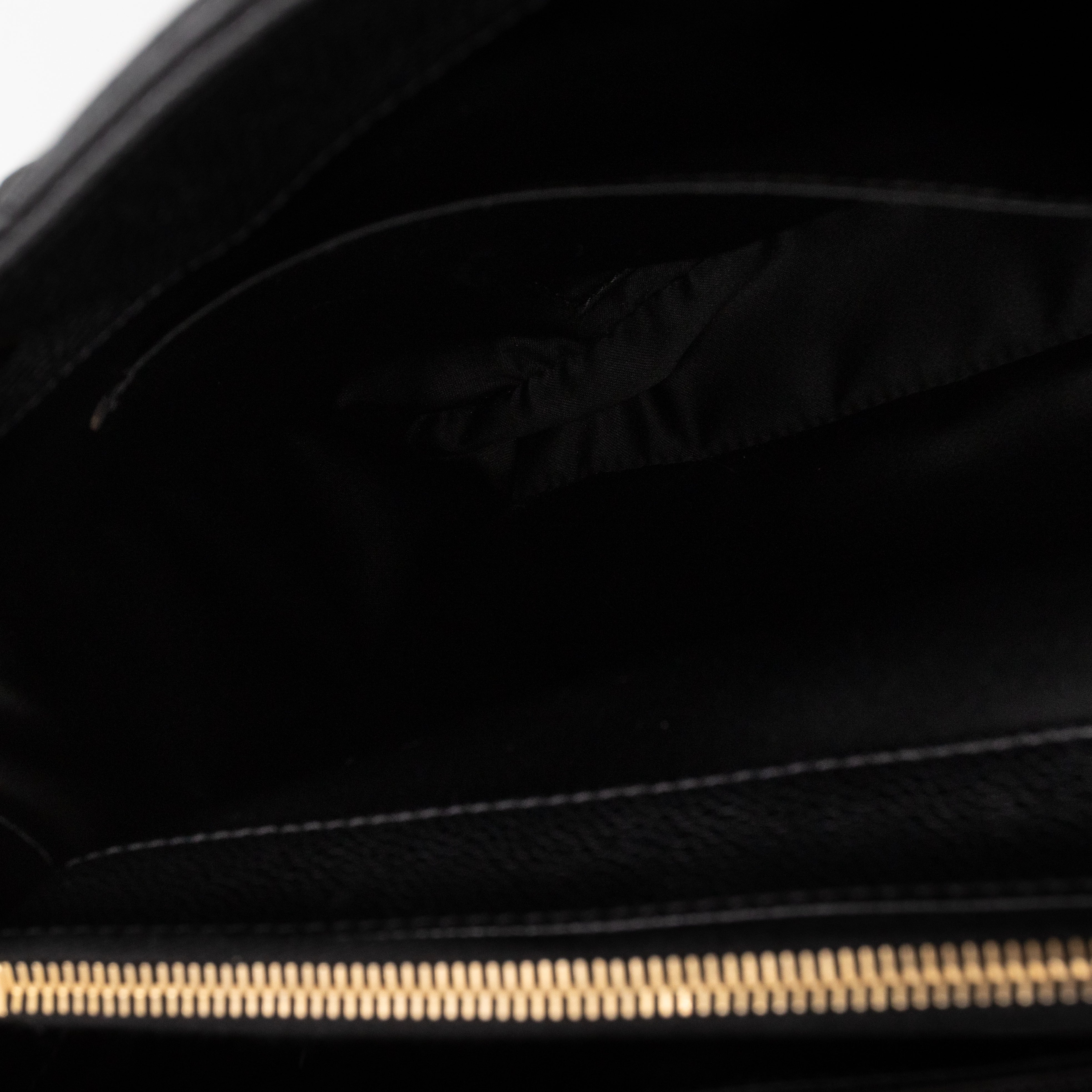 GST Grand Shopping Tote Black Caviar Gold