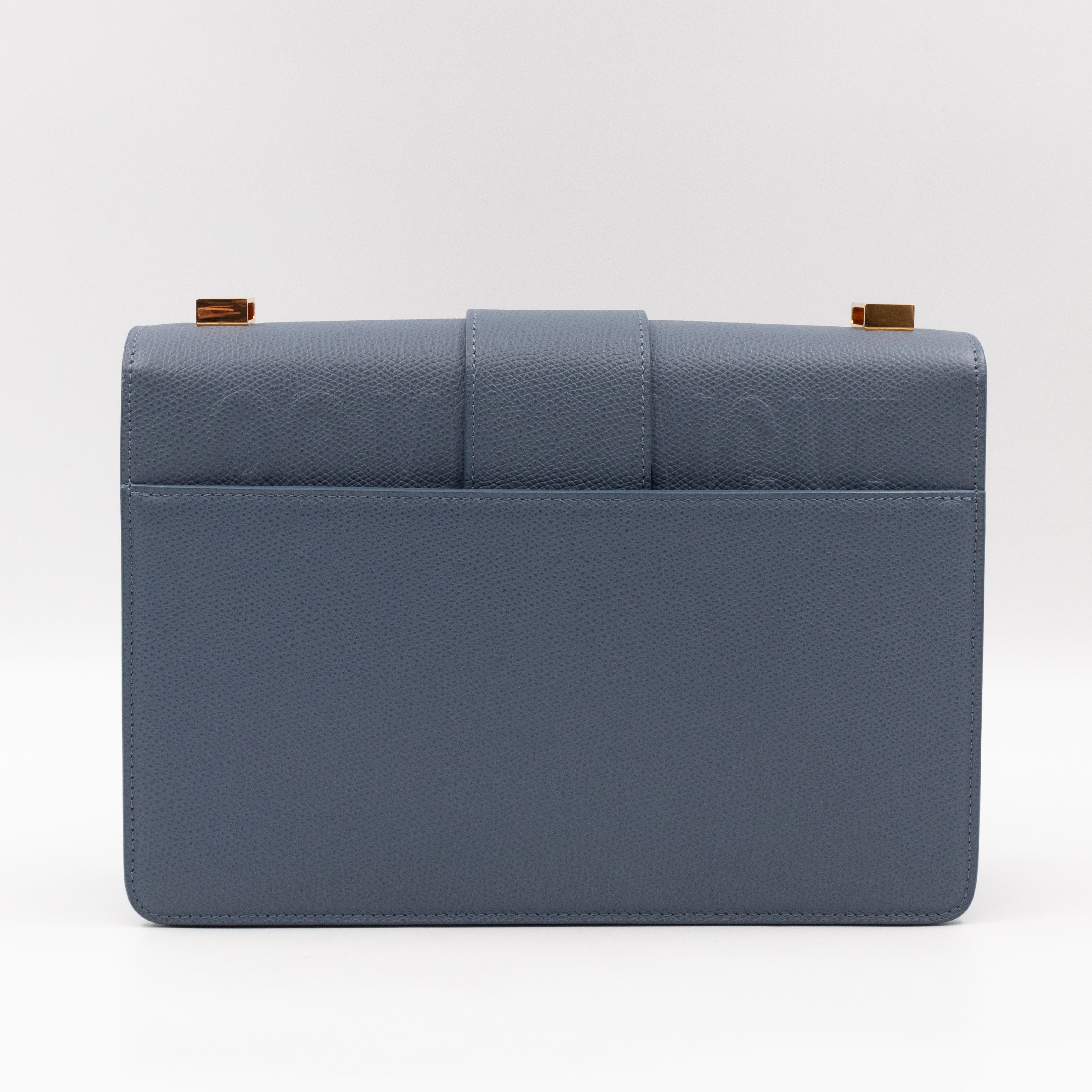 30 Montaigne Bag Denim Blue Leather