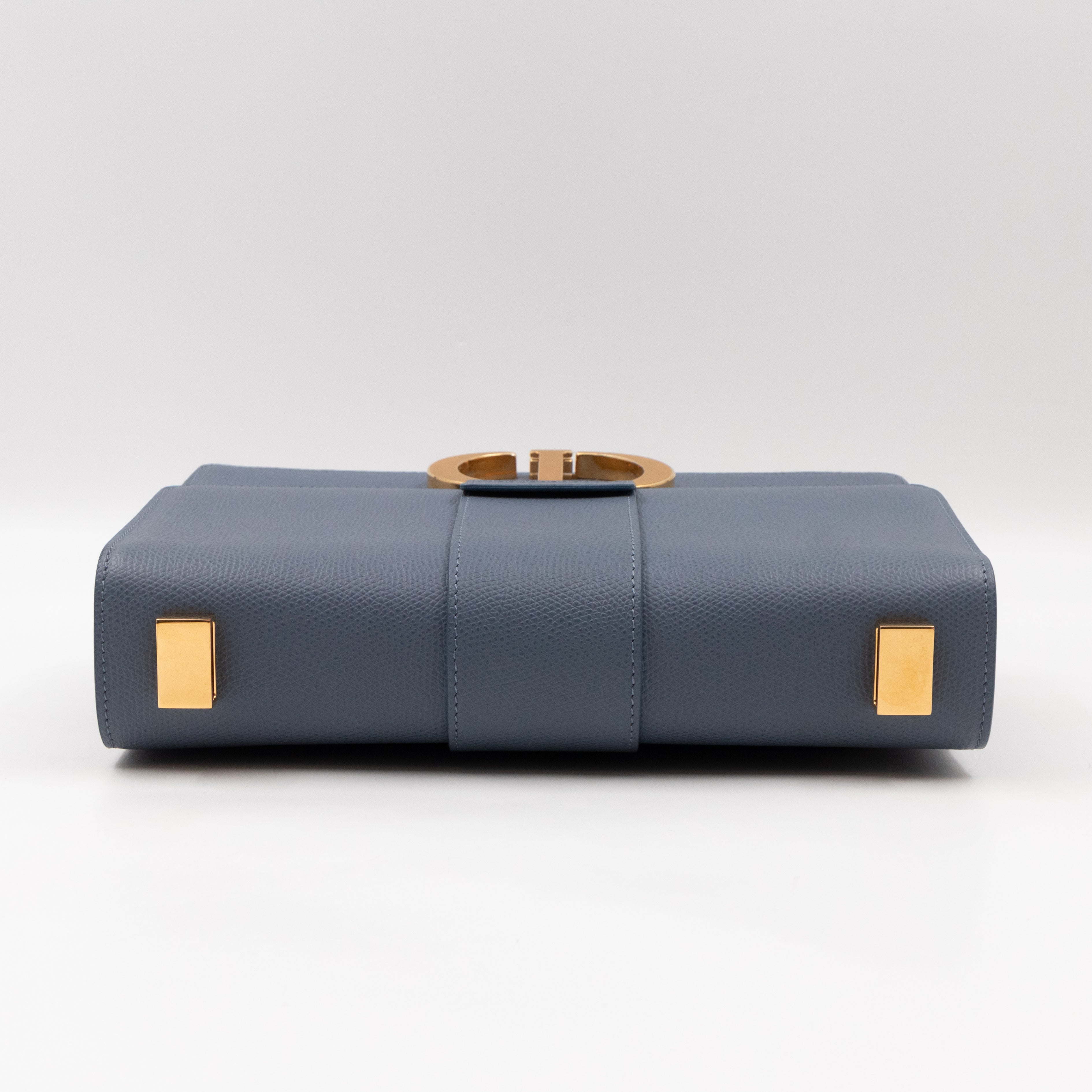 30 Montaigne Bag Denim Blue Leather