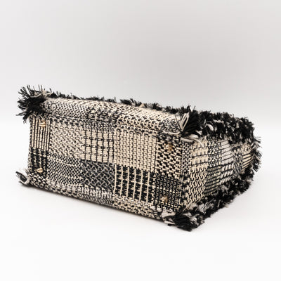 Lady Dior Medium Black & White Tweed