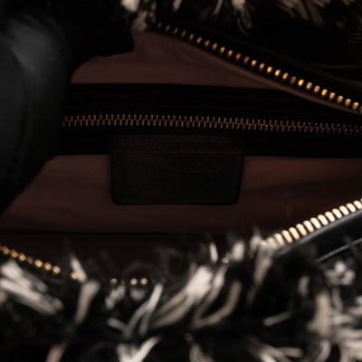 Lady Dior Medium Black & White Tweed