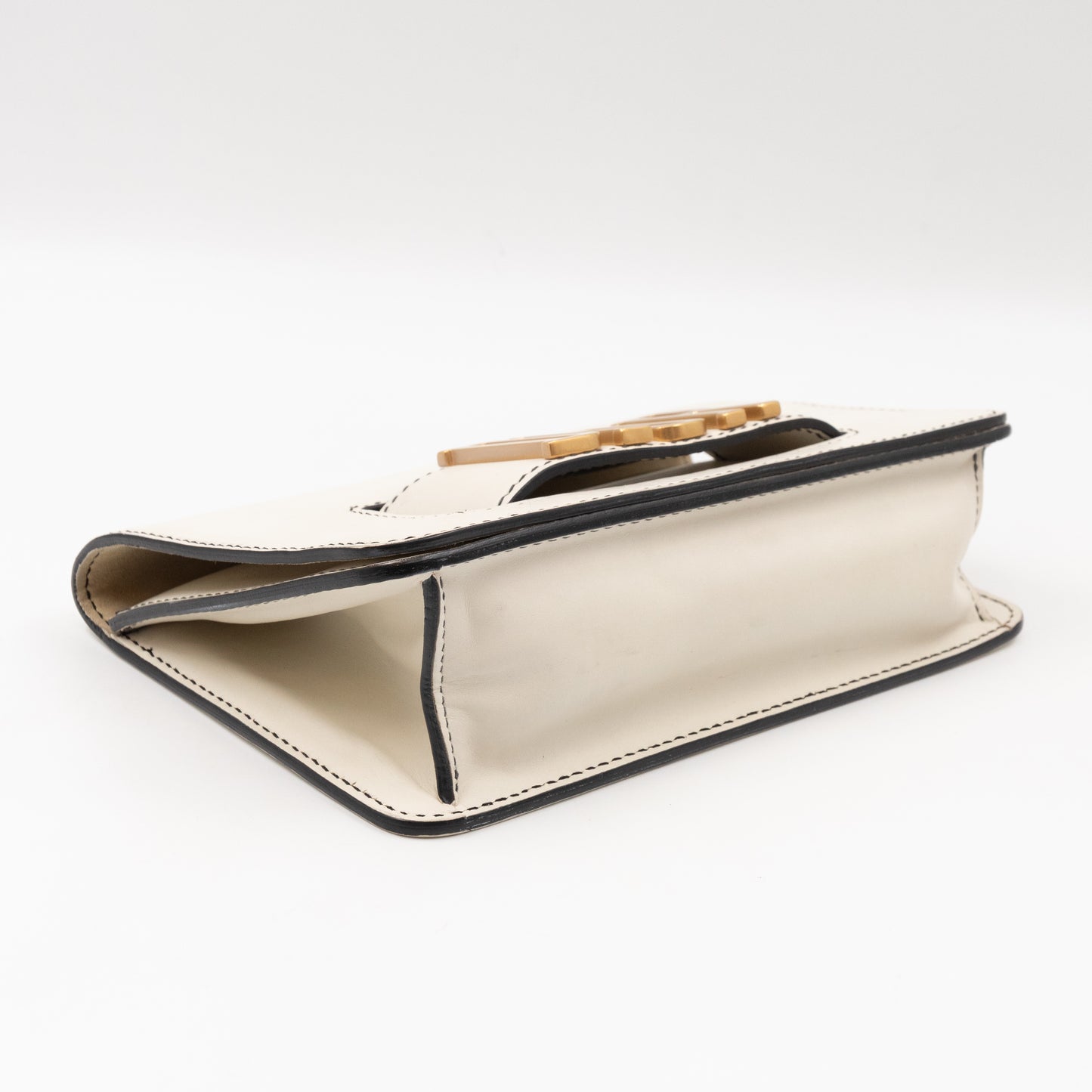 Dio(R)evolution Clutch Bag White Leather