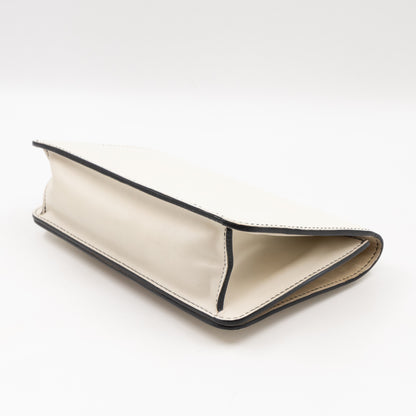 Dio(R)evolution Clutch Bag White Leather