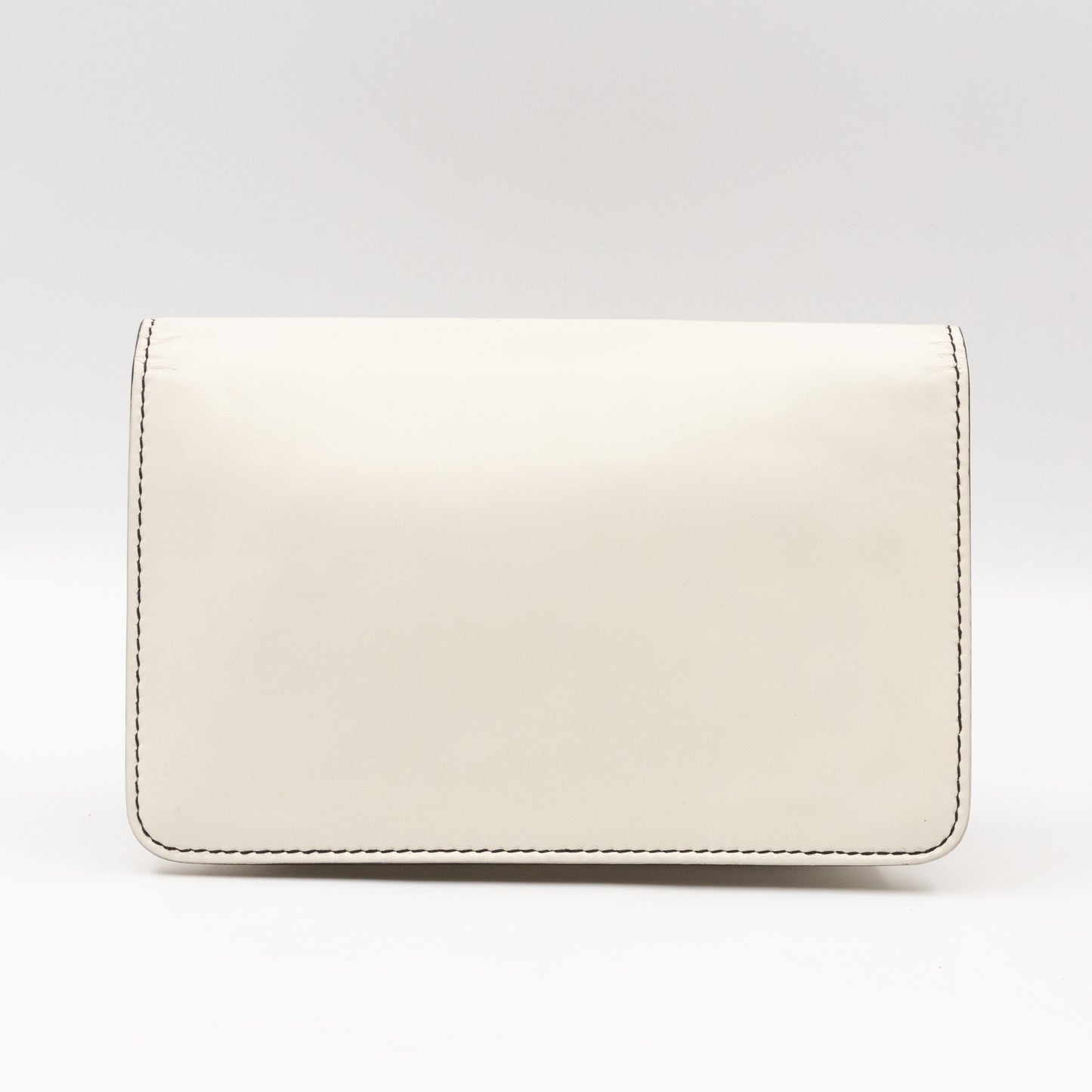 Dio(R)evolution Clutch Bag White Leather