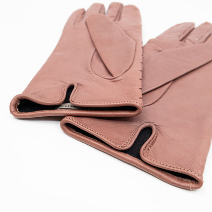 Gloves Intrecciato Blush Pink Leather