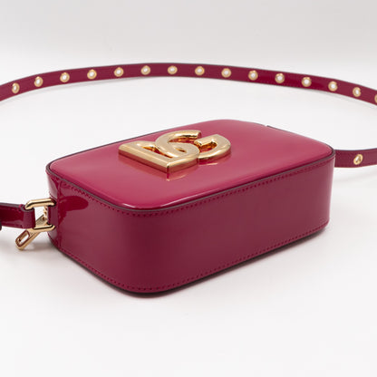 DG Logo 3.5 Crossbody Bag Fuchsia Patent Leather