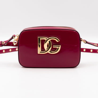 DG Logo 3.5 Crossbody Bag Fuchsia Patent Leather