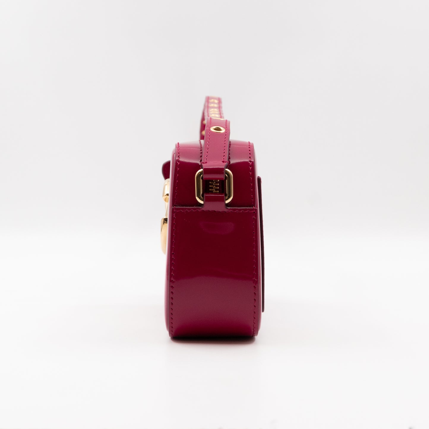 DG Logo 3.5 Crossbody Bag Fuchsia Patent Leather