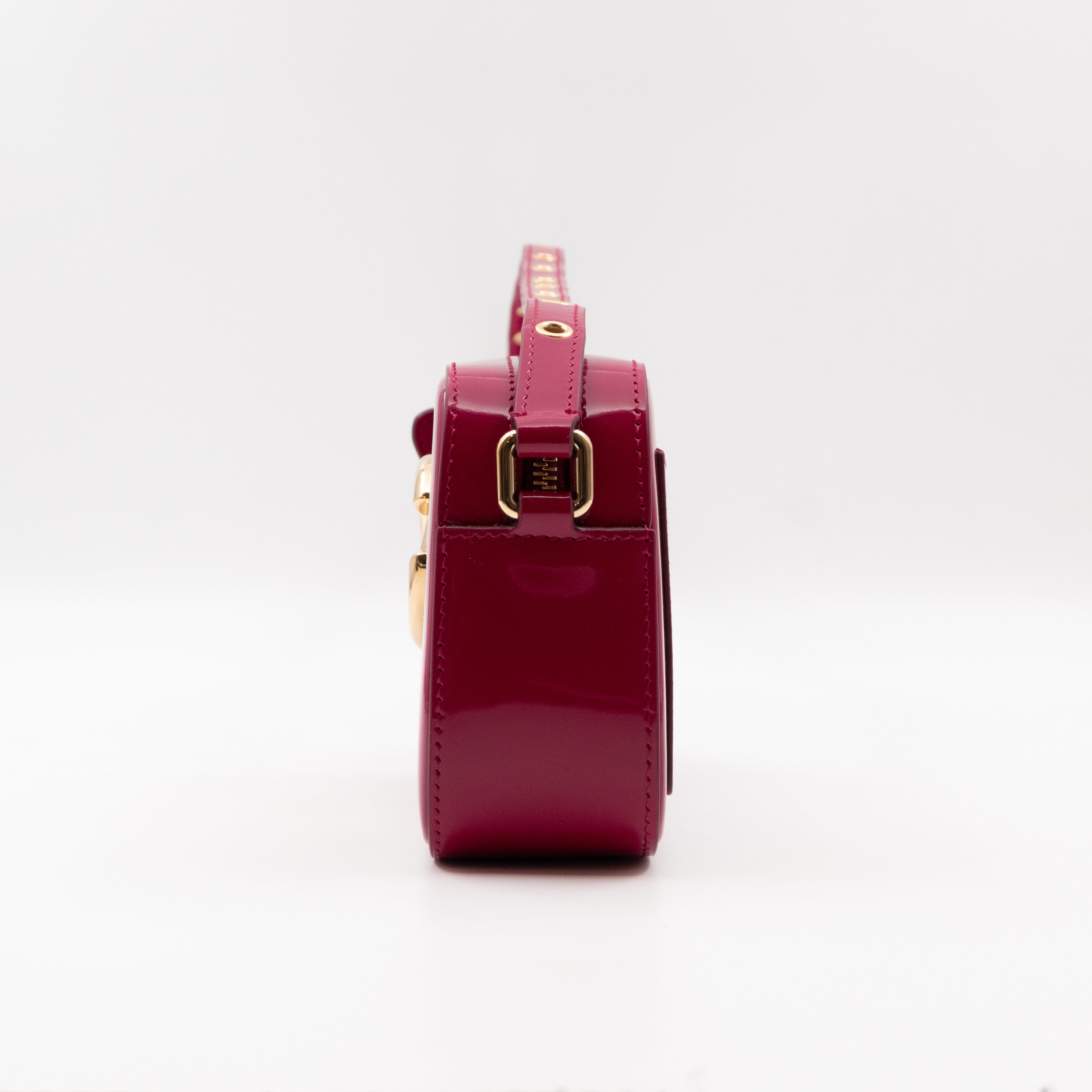 DG Logo 3.5 Crossbody Bag Fuchsia Patent Leather