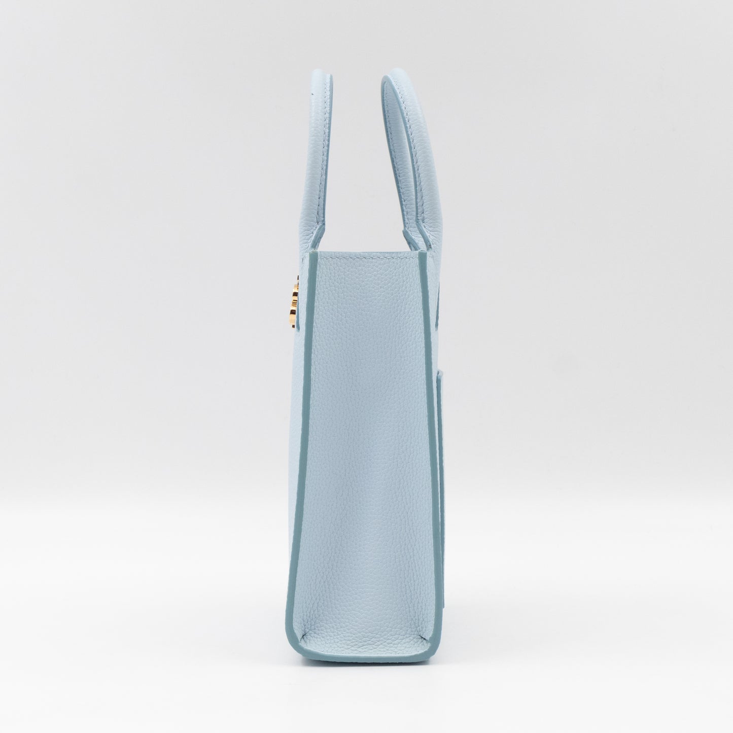 Micro Frances Phone Bag Light Blue Leather