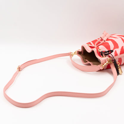 Micro Bucket Bag Pink Leather