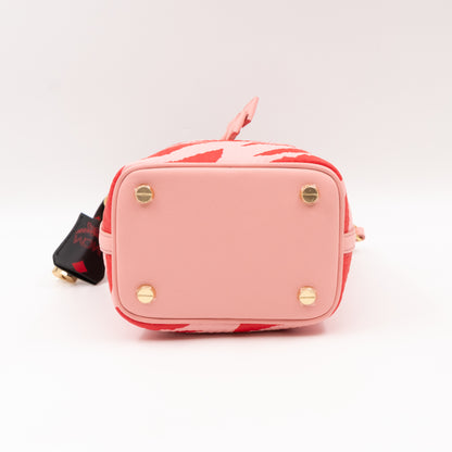 Micro Bucket Bag Pink Leather