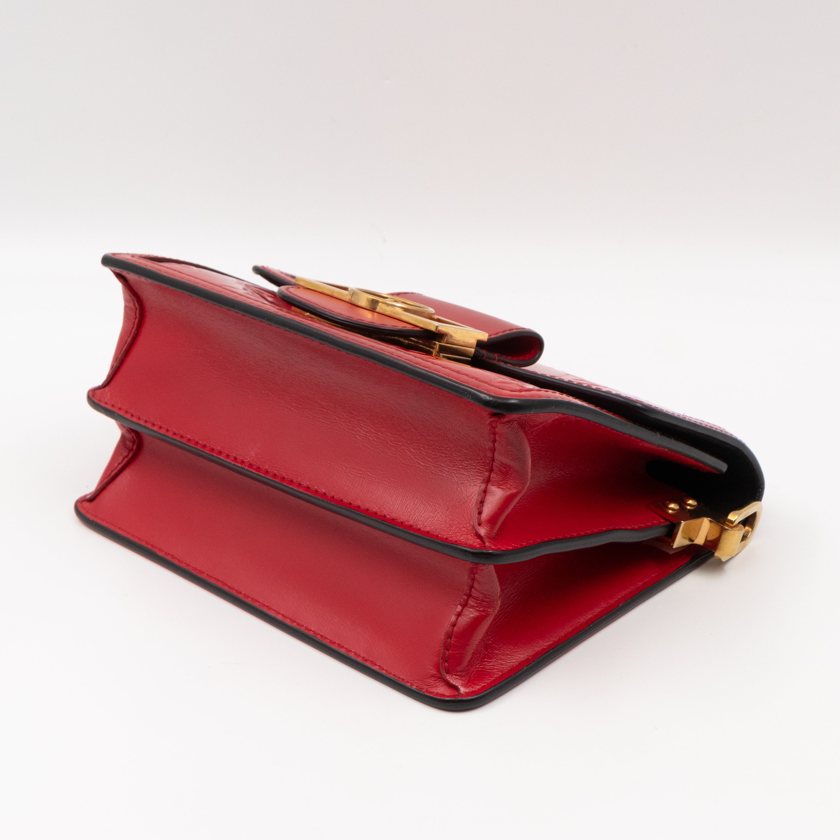 Dauphine Mini Red Monogram Vernis