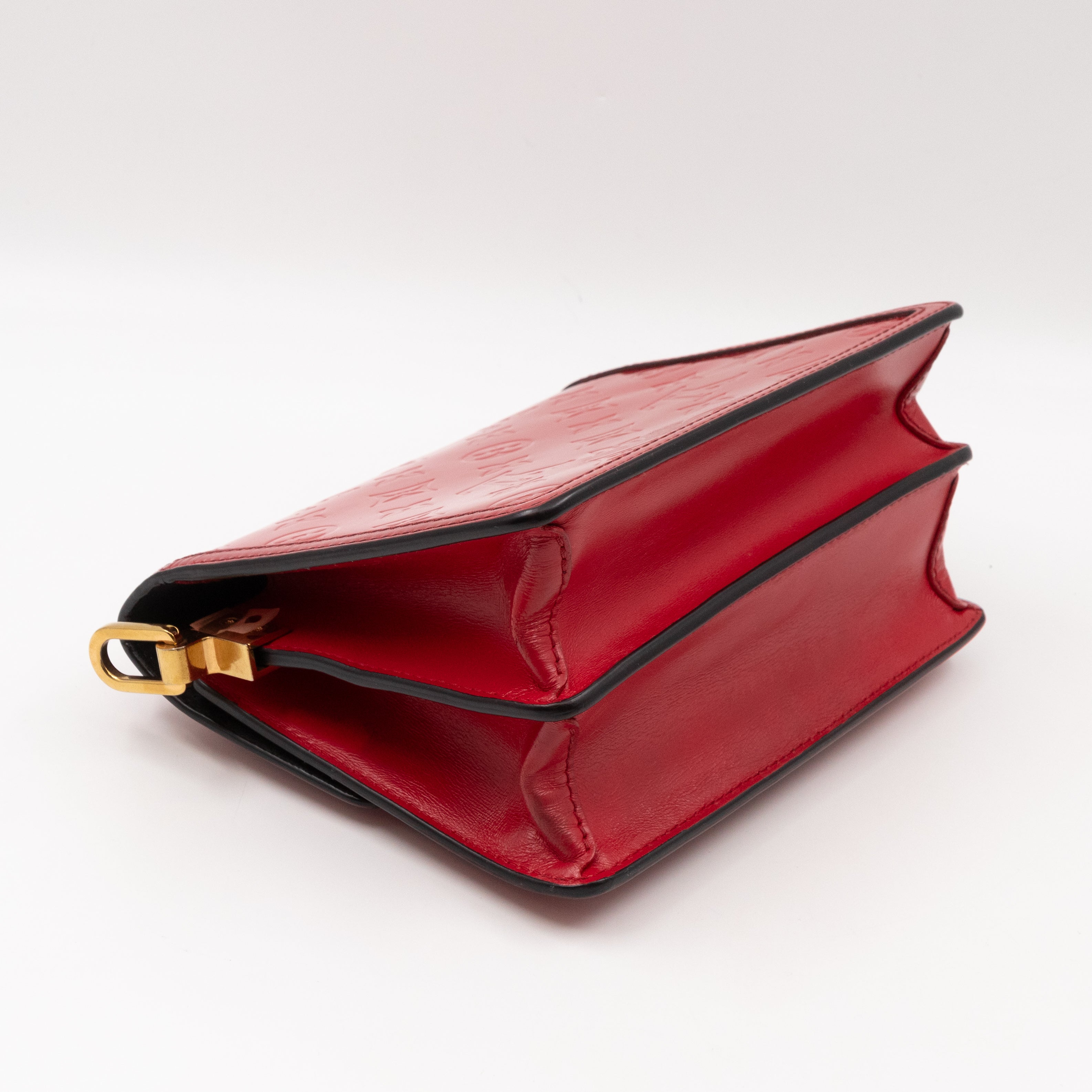 Dauphine Mini Red Monogram Vernis