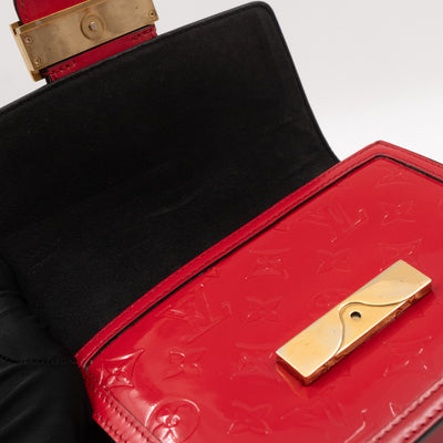 Dauphine Mini Red Monogram Vernis