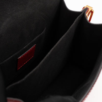 Dauphine Mini Red Monogram Vernis