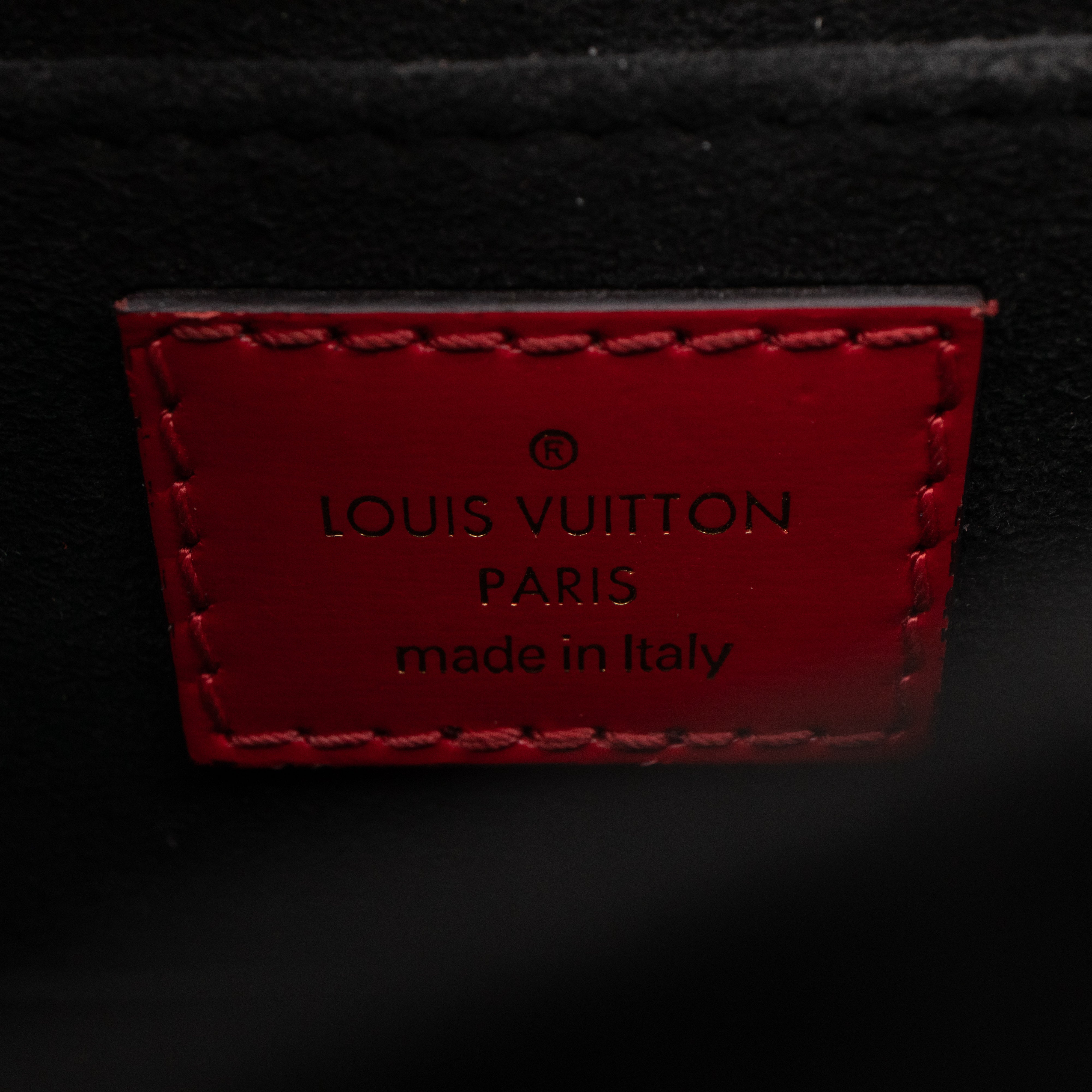 Dauphine Mini Red Monogram Vernis