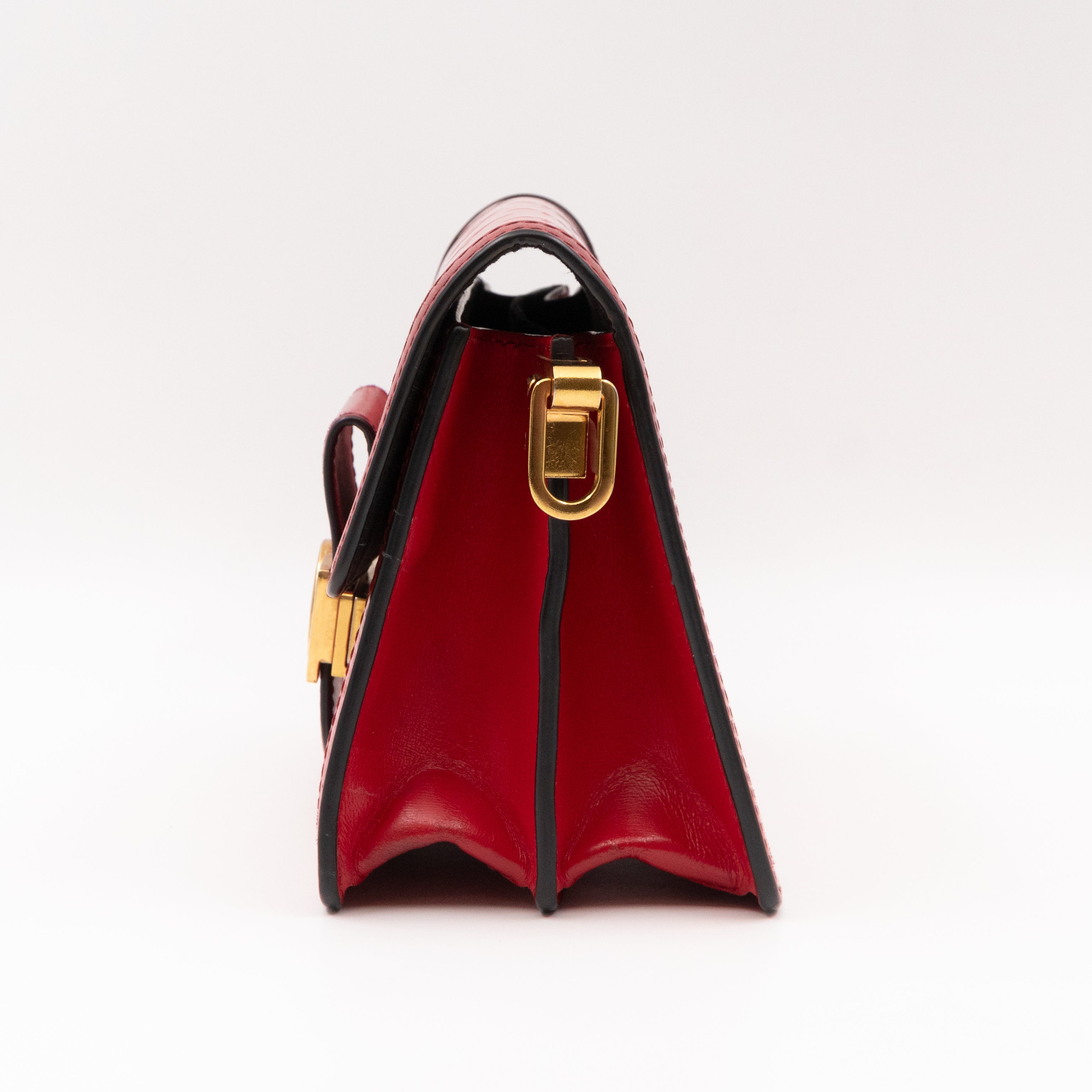 Dauphine Mini Red Monogram Vernis