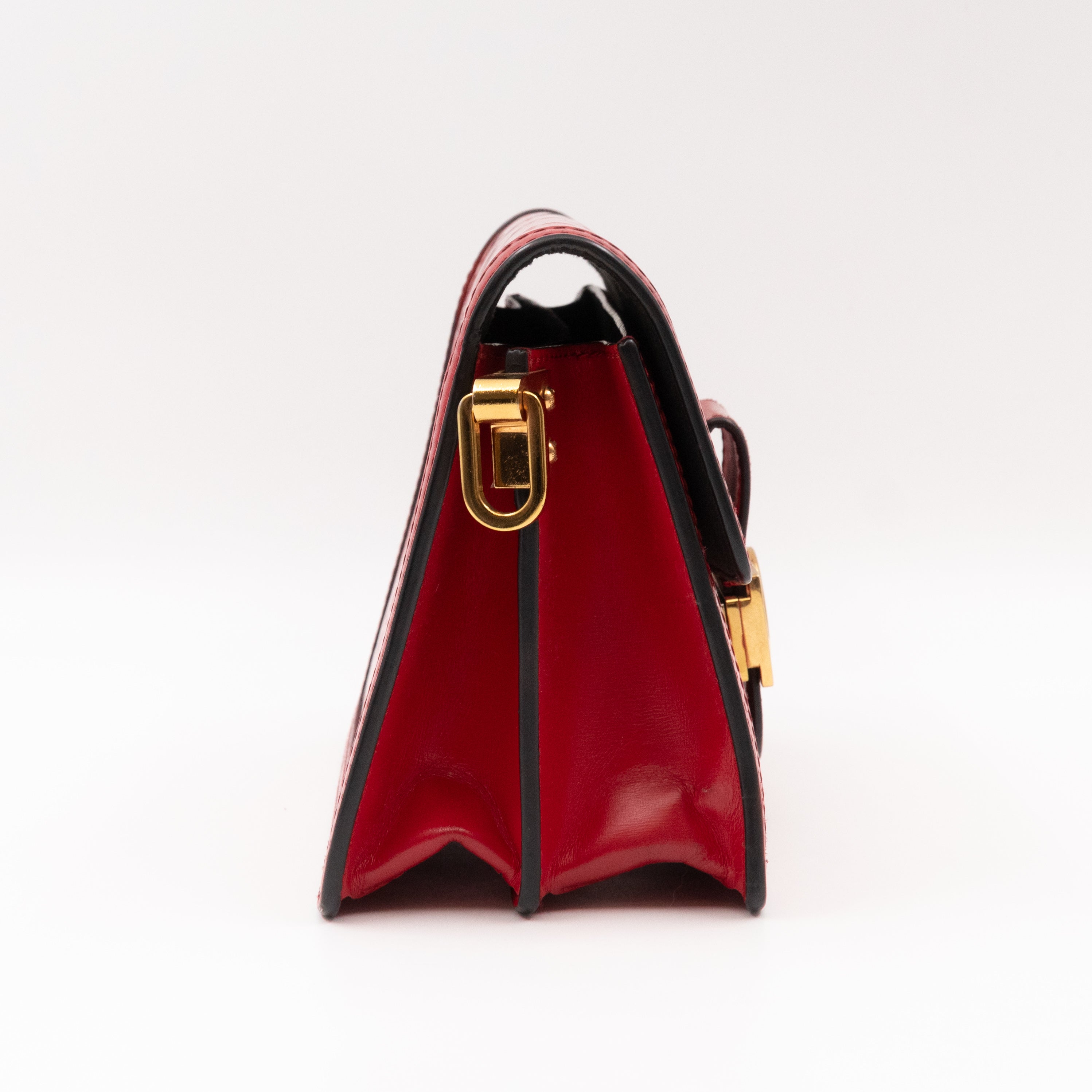 Dauphine Mini Red Monogram Vernis