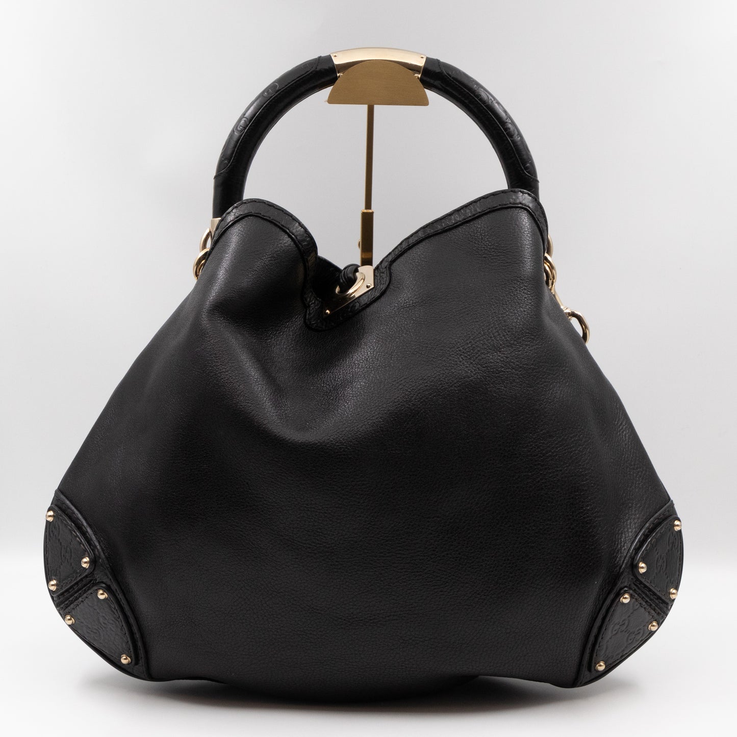 Indy Top Handle Bag Black Leather