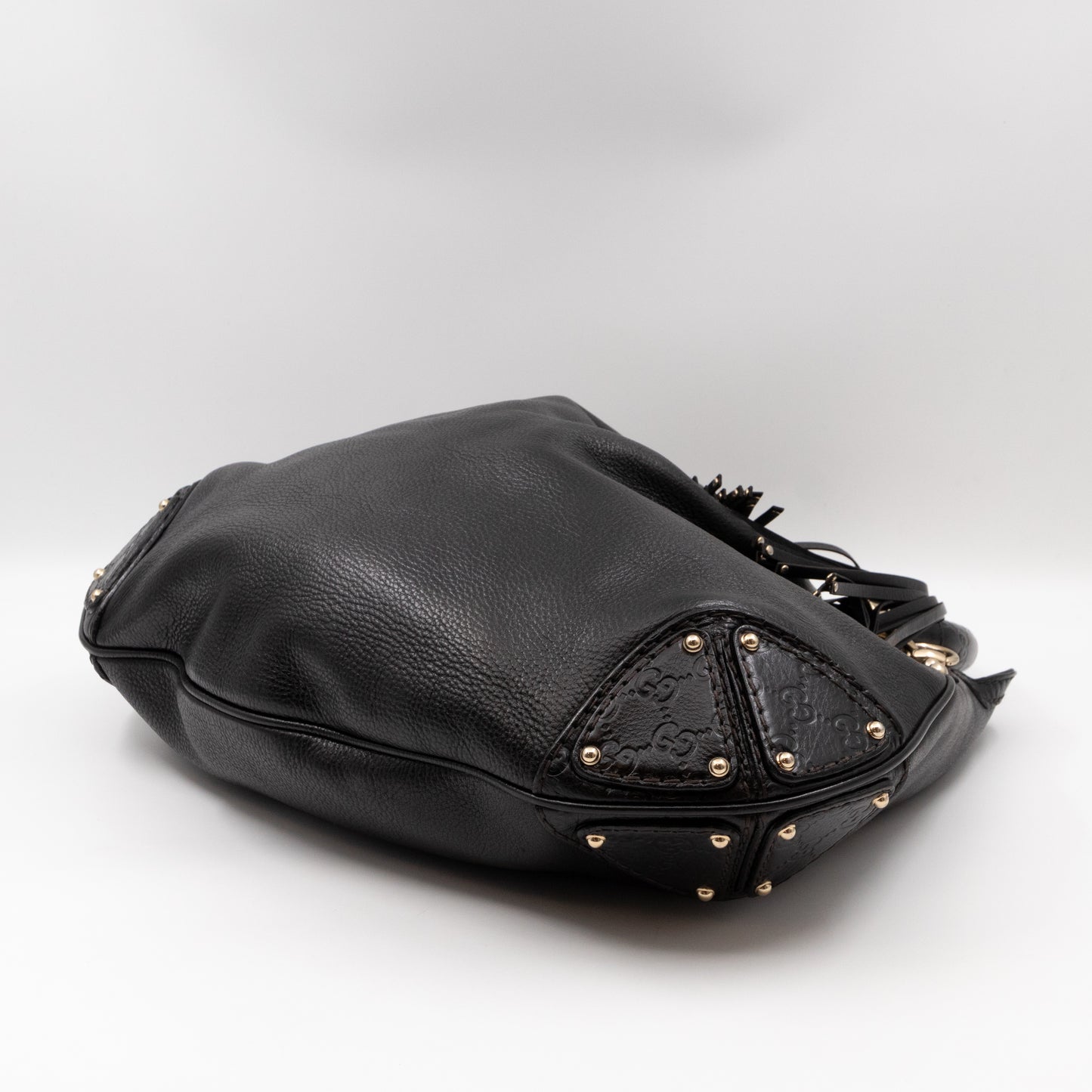 Indy Top Handle Bag Black Leather