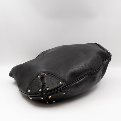 Indy Top Handle Bag Black Leather