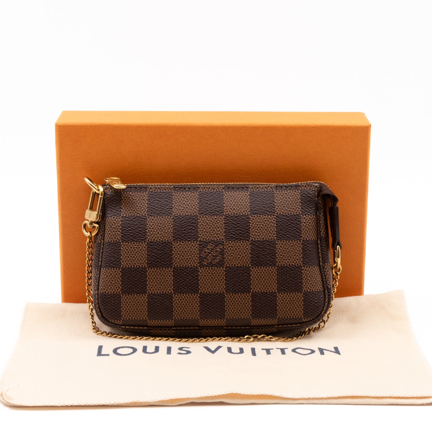 Mini Pochette Accessoires Damier Ebene