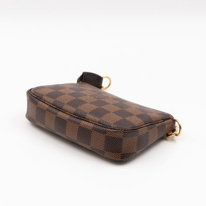 Mini Pochette Accessoires Damier Ebene