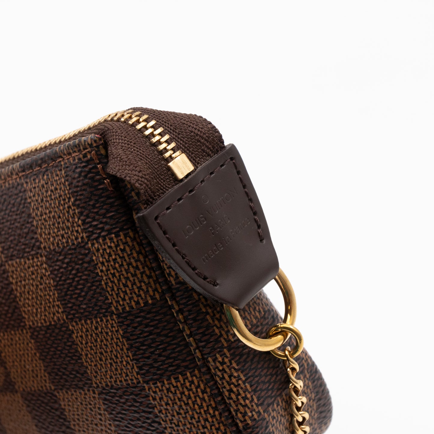 Mini Pochette Accessoires Damier Ebene