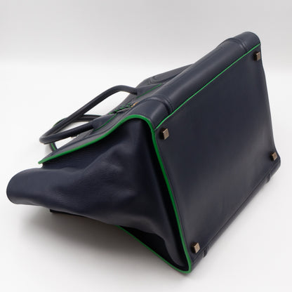 Phantom Medium Luggage Dark Blue Leather