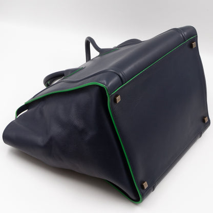 Phantom Medium Luggage Dark Blue Leather