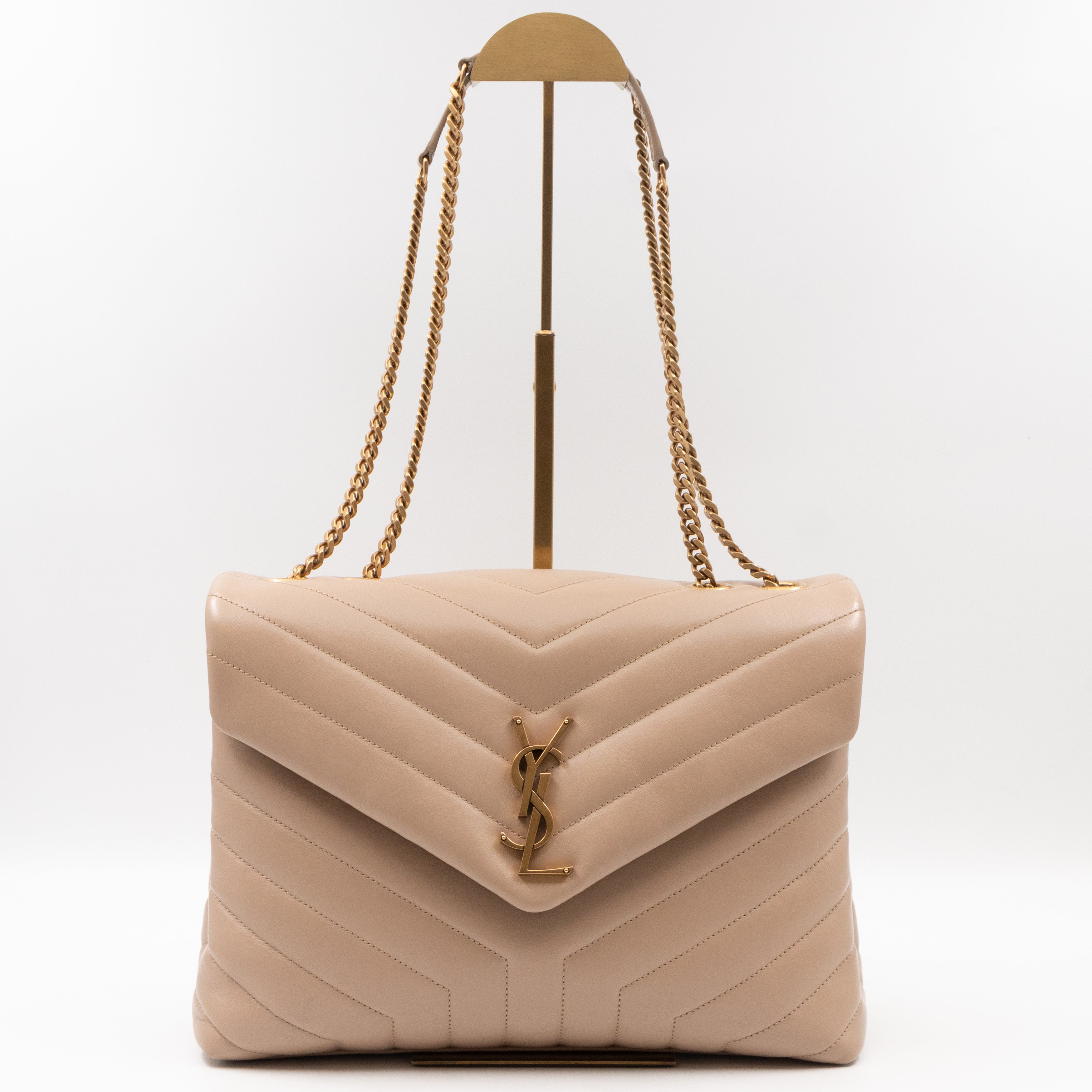 Loulou Medium Beige Leather