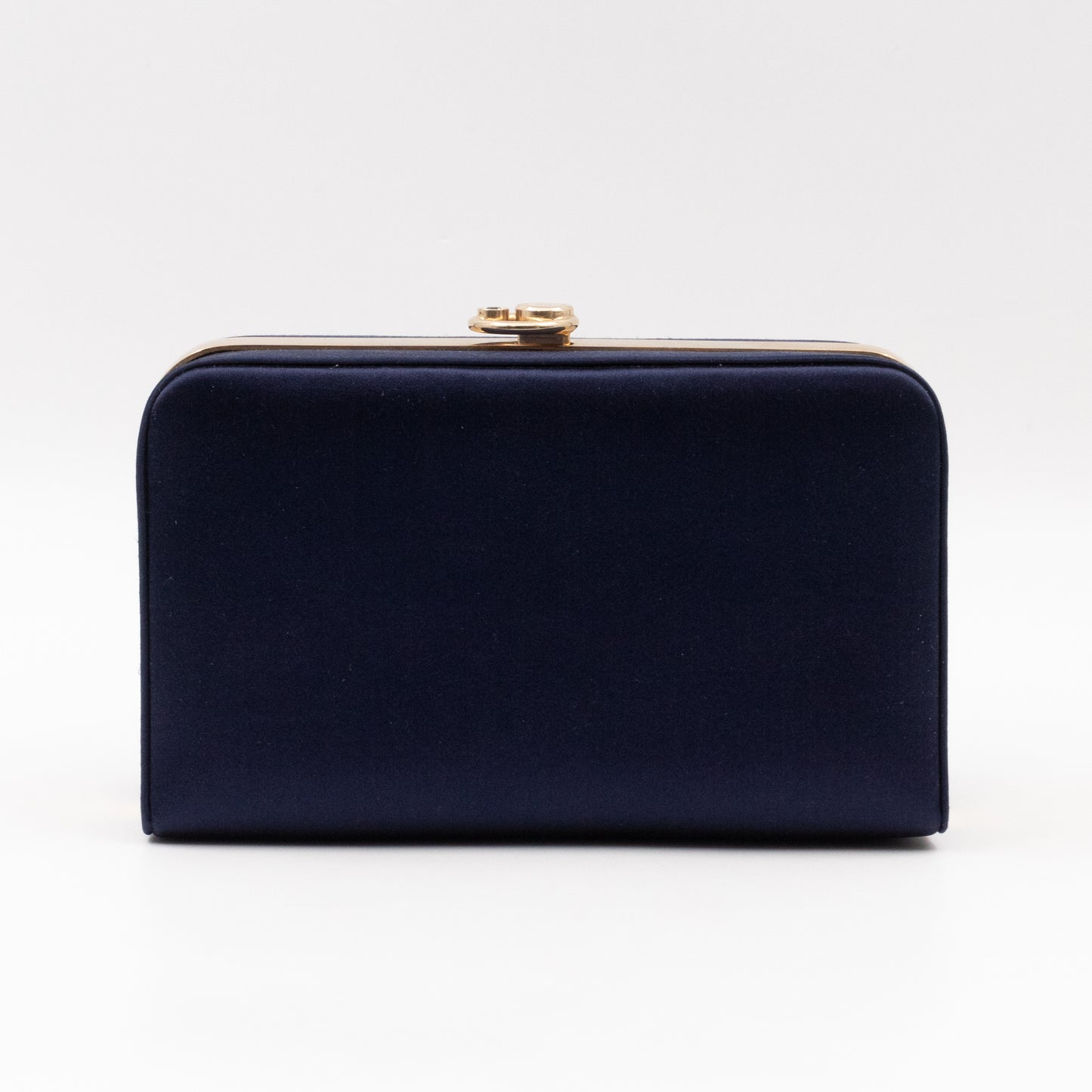 Charming Dragonfly Clutch Blue Satin