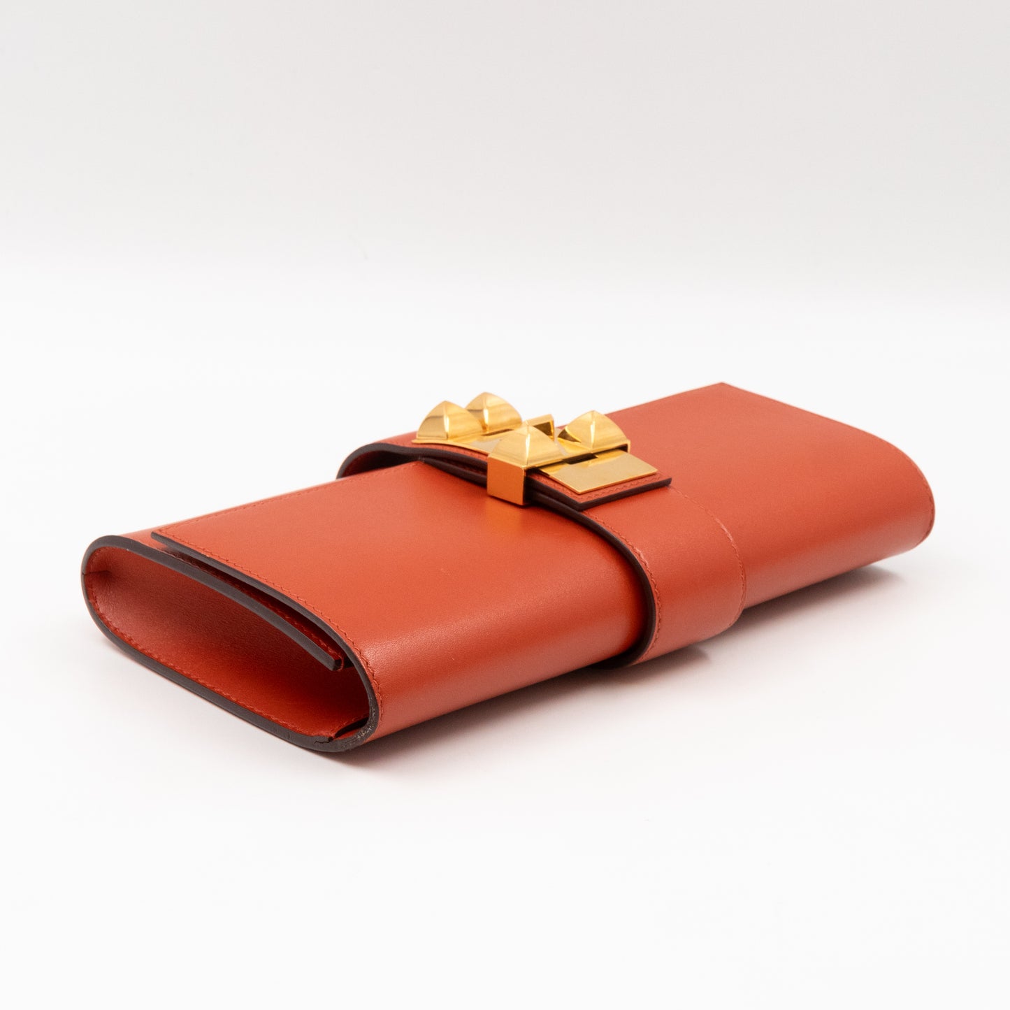 Medor 23 Clutch Orange Leather