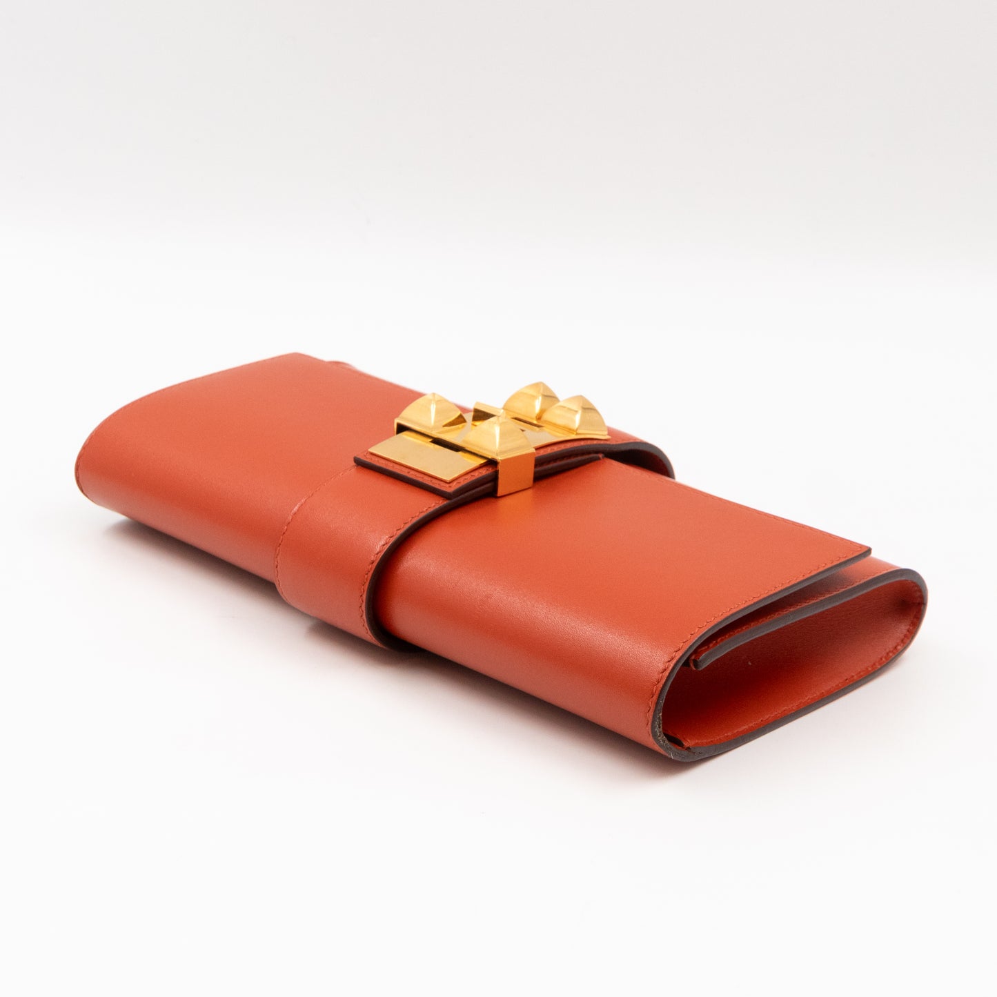 Medor 23 Clutch Orange Leather