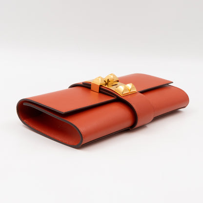 Medor 23 Clutch Orange Leather