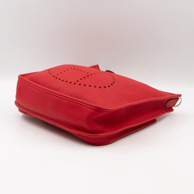 Evelyne III 29 Rouge Tomate Leather Two-Tone Strap