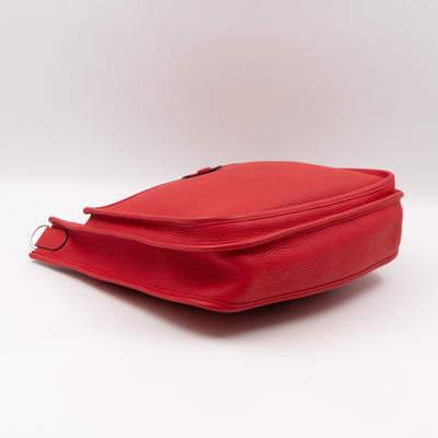 Evelyne III 29 Rouge Tomate Leather Two-Tone Strap