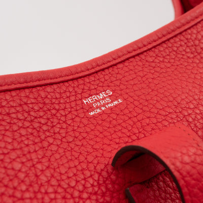 Evelyne III 29 Rouge Tomate Leather Two-Tone Strap