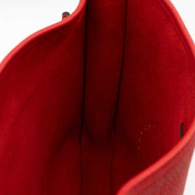 Evelyne III 29 Rouge Tomate Leather Two-Tone Strap