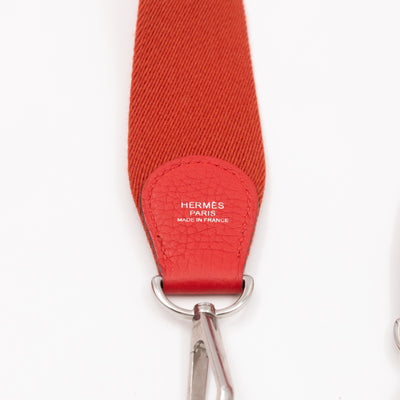 Evelyne III 29 Rouge Tomate Leather Two-Tone Strap