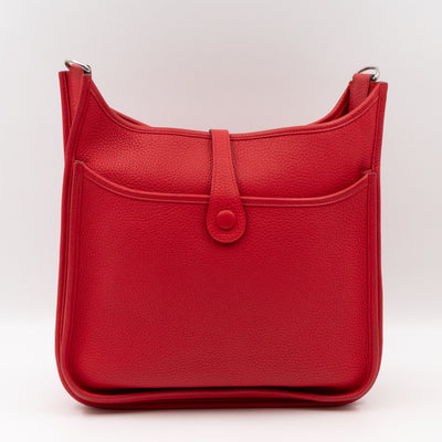 Evelyne III 29 Rouge Tomate Leather Two-Tone Strap