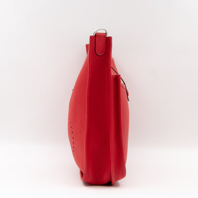 Evelyne III 29 Rouge Tomate Leather Two-Tone Strap