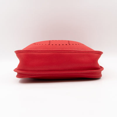 Evelyne III 29 Rouge Tomate Leather Two-Tone Strap